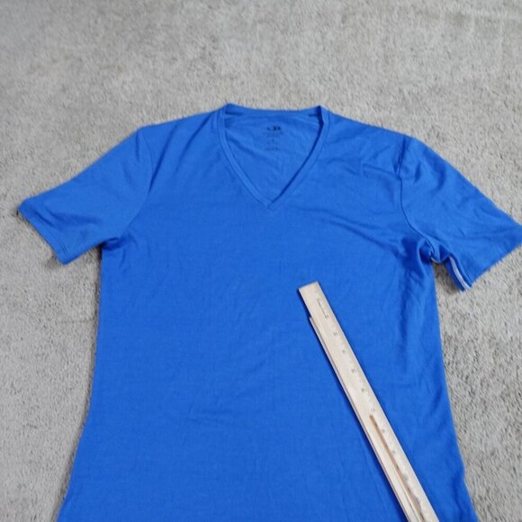 Icebreaker Shirt Medium Blue Solid Wool Blend - Picture 9 of 9
